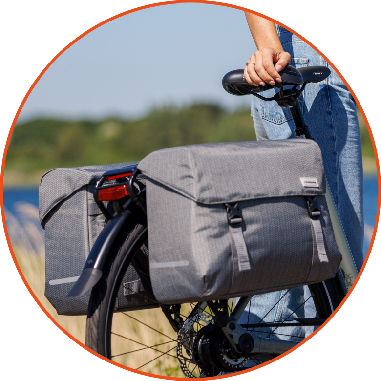 Podwójna torba rowerowa New Looxs Mondi Joy Nima Double